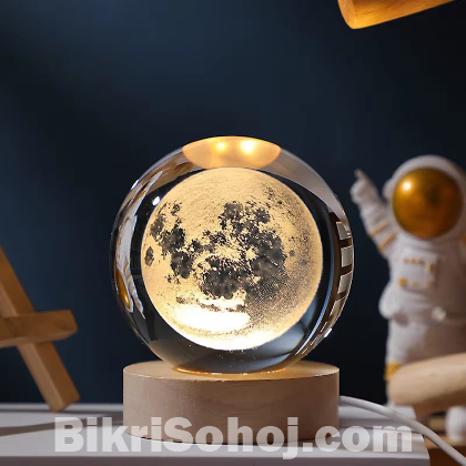 ✨ 3D Love Crystal Ball Night Light Lamp